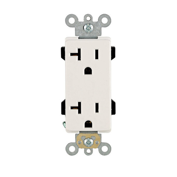 Leviton Outlet Dplx Decor 20A Wh 16352-0WS